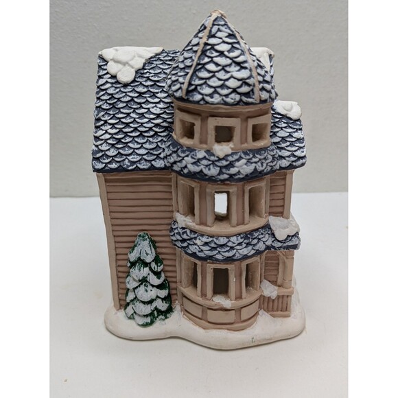 California Creations Christmas Village PAINTED Victorian House Holiday SE - Picture 2 of 6